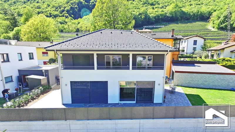 Contemporary two-storey prefab house in Riva San Vitale