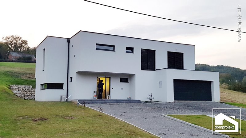 Contemporary two-storey prefab house in Selnica