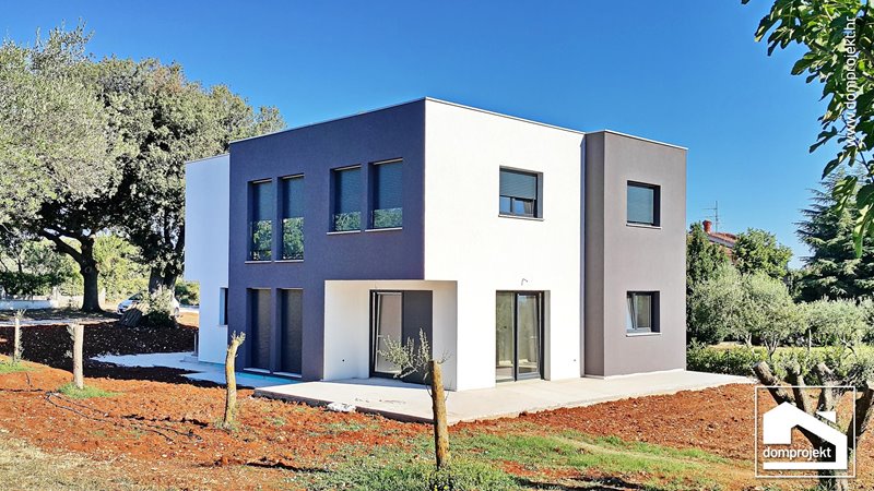 Contemporary two-storey prefab house in Štinjan