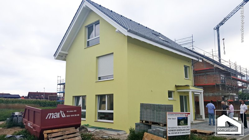 Contemporary prefab house with attic in Subingen