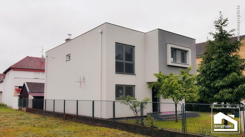 Contemporary two-storey prefab house in Varaždin