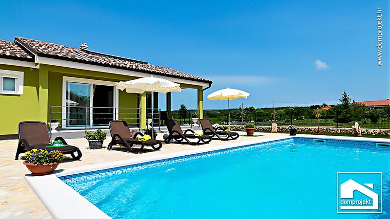 Modern prefab bungalow in Labin