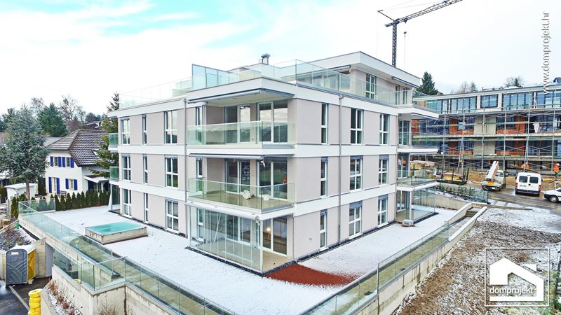 Prefab apartment building in Lengnau