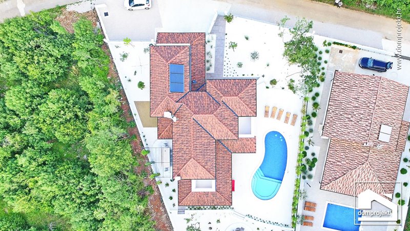 Modern two-storey prefab house in Belavići