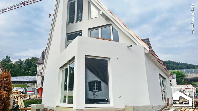 Modern prefab house in Giebenach
