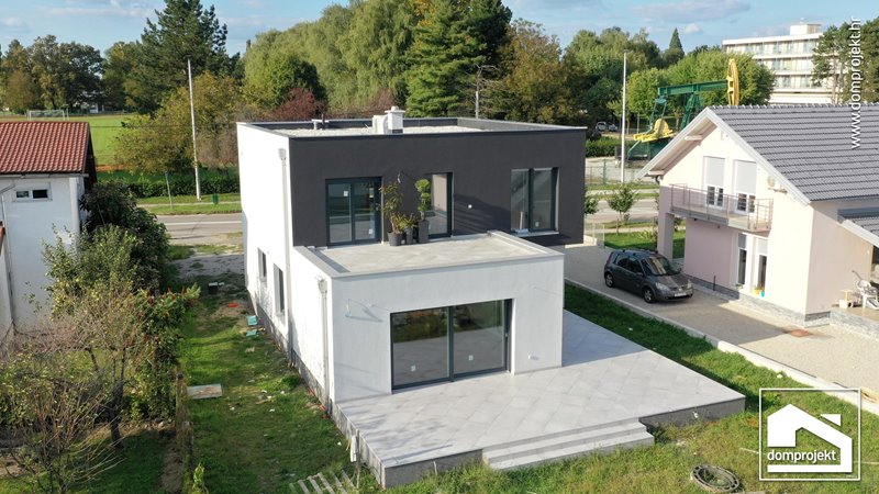 Modern prefab house in Ivanić-Grad