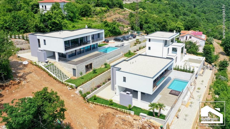 Modern two-storey prefab house in Kolavići