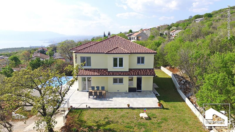 Modern two-storey prefab house in Kostrena