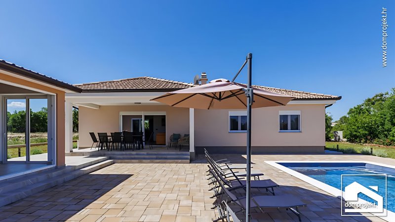 Modern prefab bungalow in Kunj