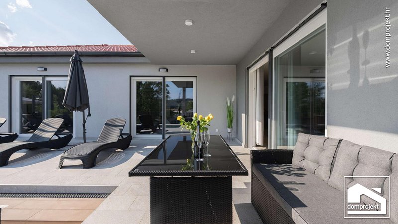 Modern prefab bungalow in Labin