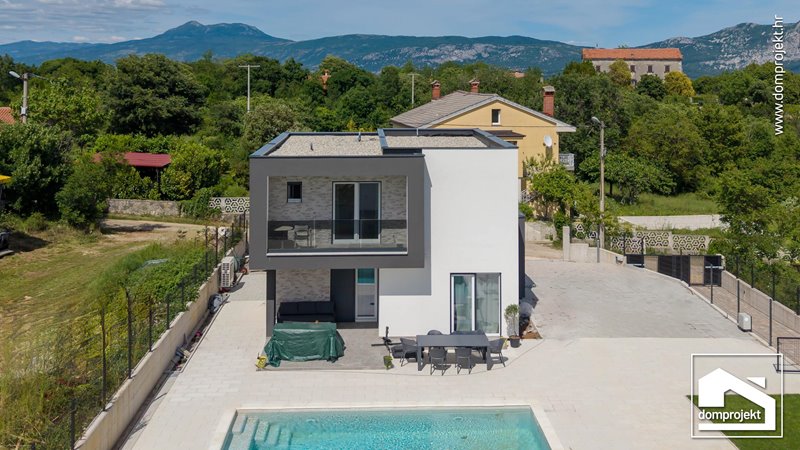 Modern two-storey prefab house in Nedešćina