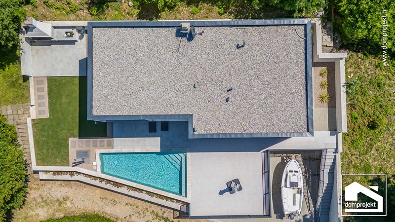 Modern two-storey prefab house in Omišalj