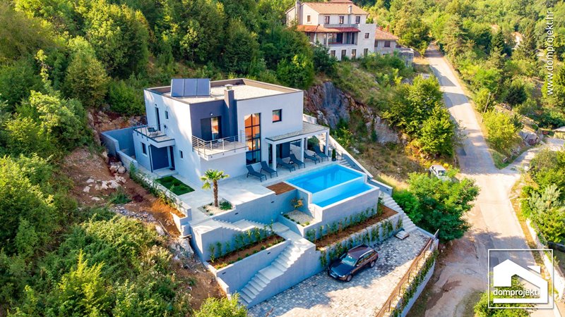 Modern two-storey prefab house in Rukavac