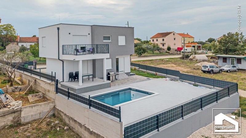 Modern two-storey prefab house in Zadar