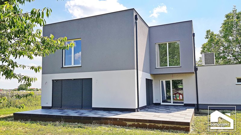 Modern prefab house in Zagreb