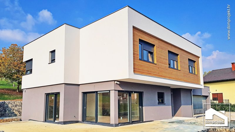 Modern prefab house in Zagreb