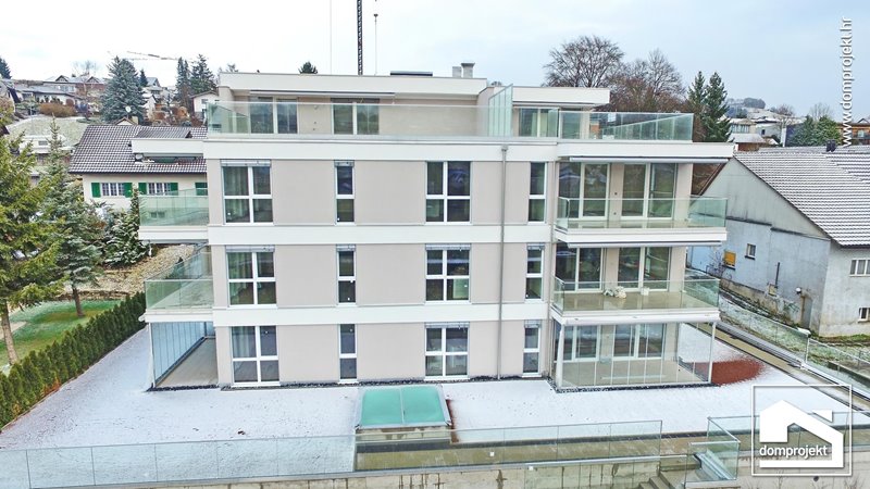 Modern prefab residential building in Lengnau