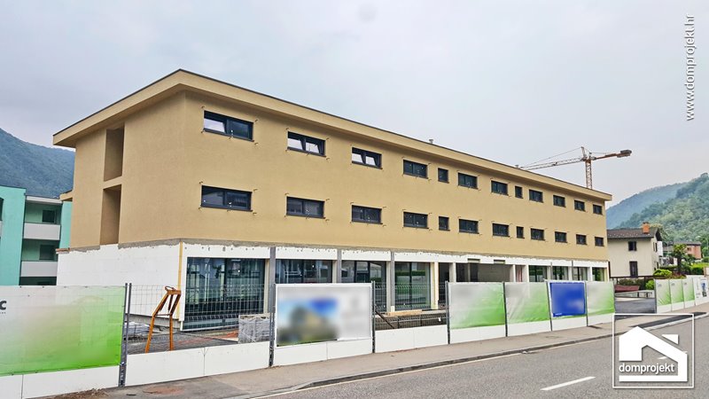 Modern prefab residential building in Melano