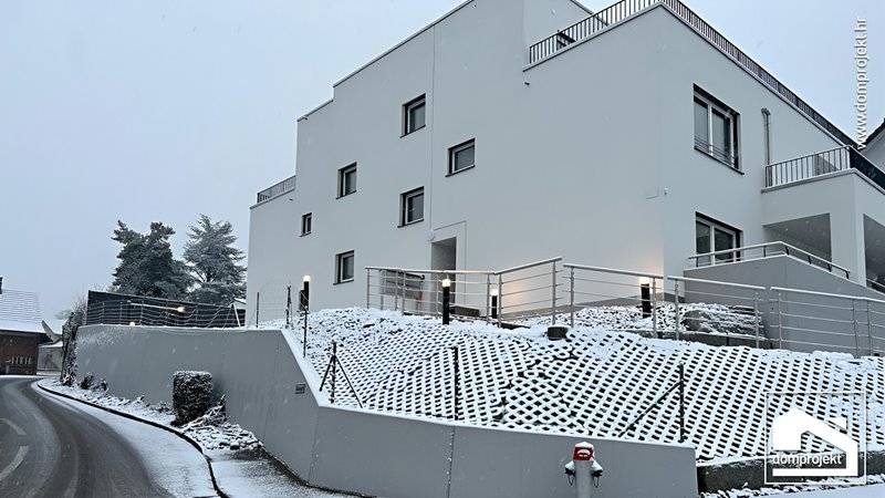 Modern prefab residential building in Reinach