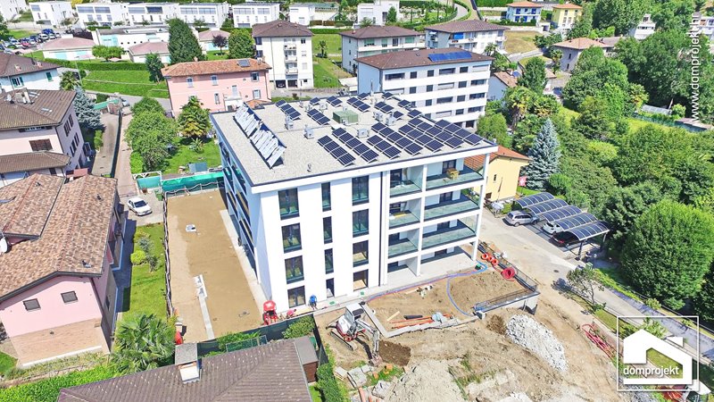 Modern prefab residential building in Vacallo