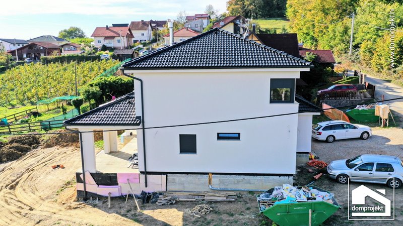 Energy-efficient two-storey prefab house in Brdovec