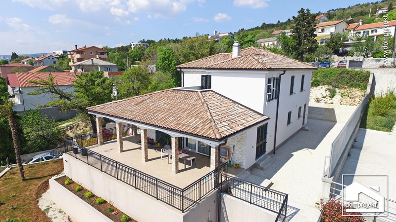 Energy-efficient two-storey prefab house in Kostrena Sveta Lucija