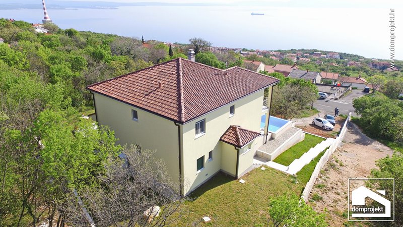 Contemporary two-storey prefab house in Kostrena