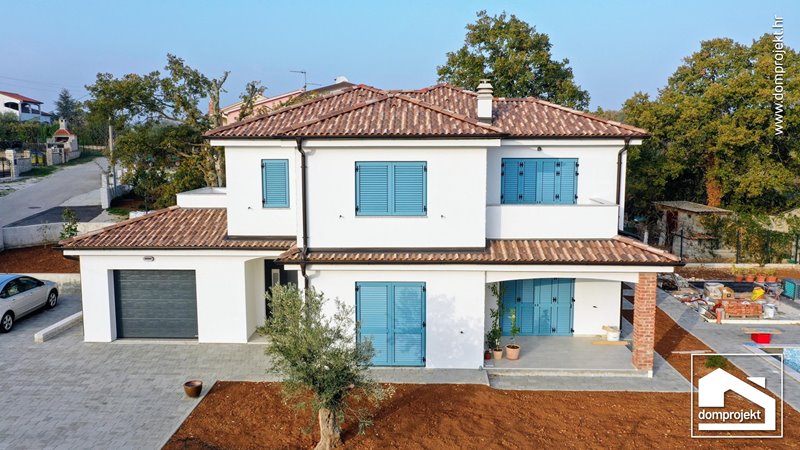 Contemporary two-storey prefab house in Mušalež