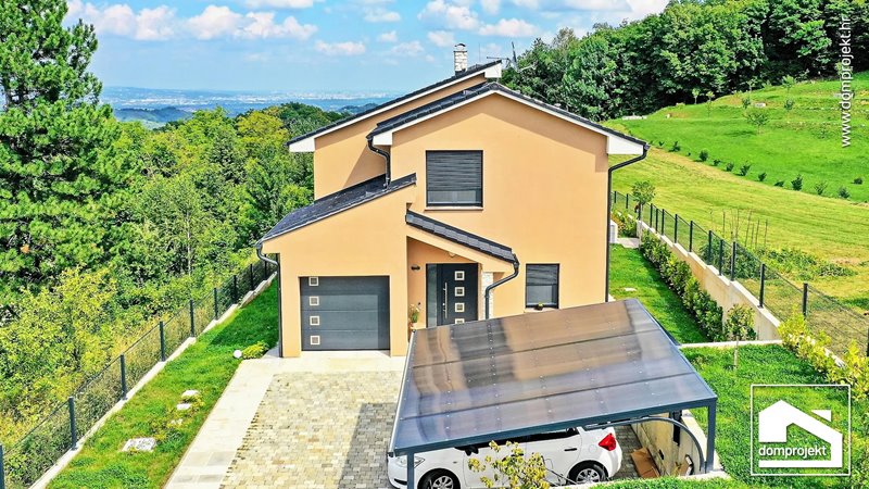 Modern prefab house in Samobor