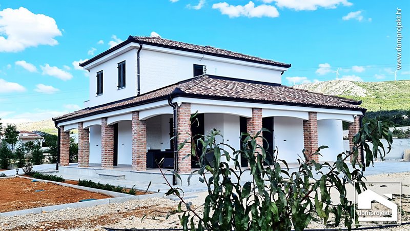 Contemporary two-storey prefab house in Dubrava kod Šibenika