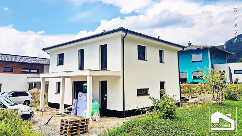 Contemporary two-storey prefab house in Eben im Pongau