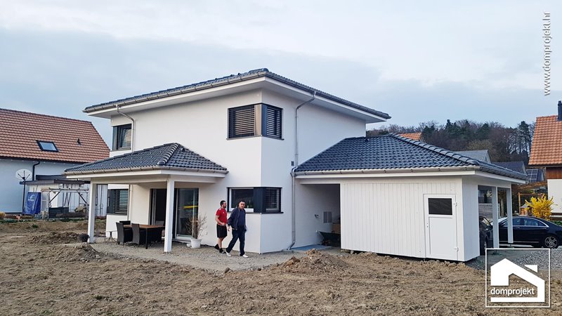 Modern two-storey prefab house in Gurmels