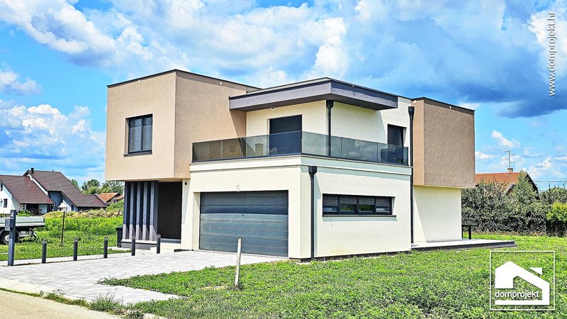 Contemporary two-storey prefab house in Sisak
