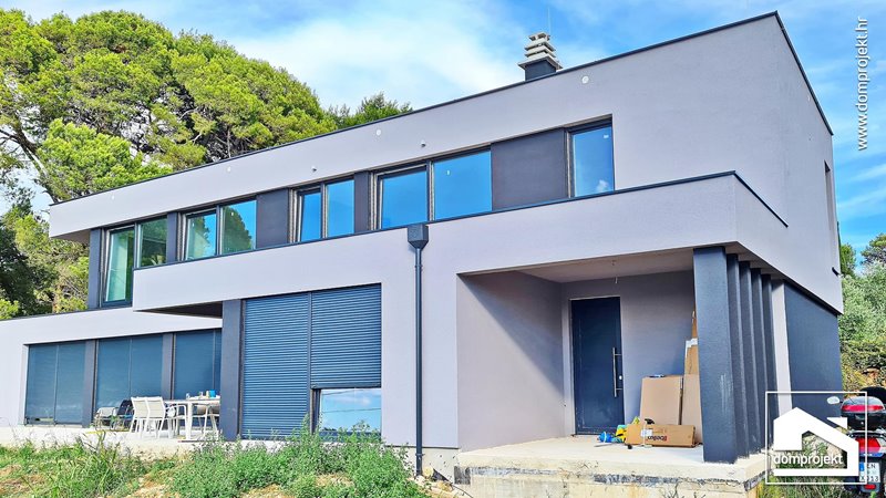 Contemporary two-storey prefab house in Ždrelac