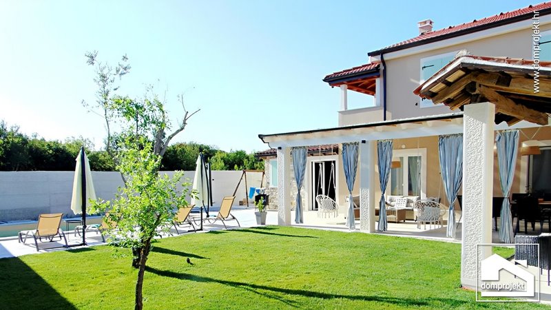 Modern two-storey prefab house in Bale