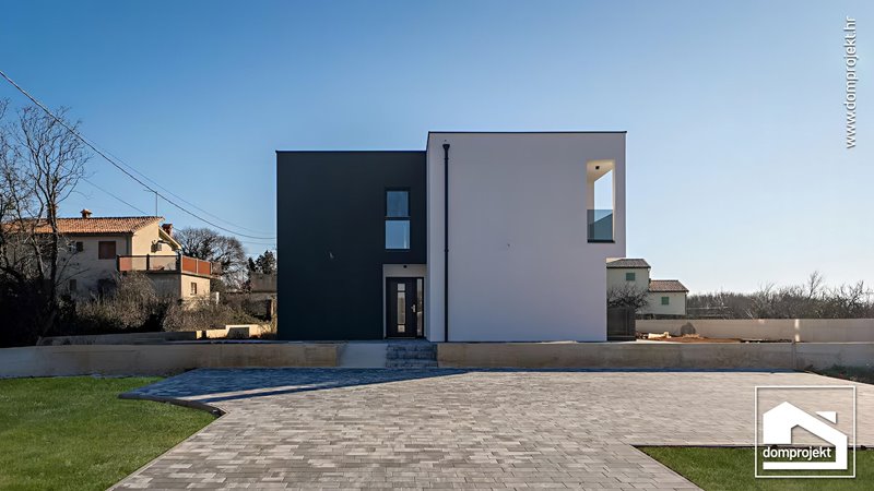 Energy-efficient two-storey prefab house in Labin