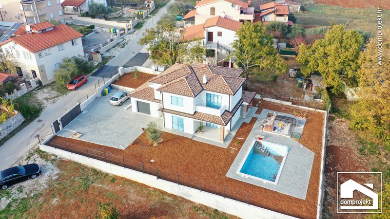 Energy-efficient two-storey prefab house in Mušalež