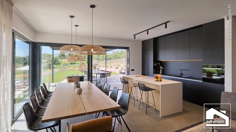 Energy-efficient two-storey prefab house in Škrapi